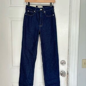 Everlane way high jeans in true blue